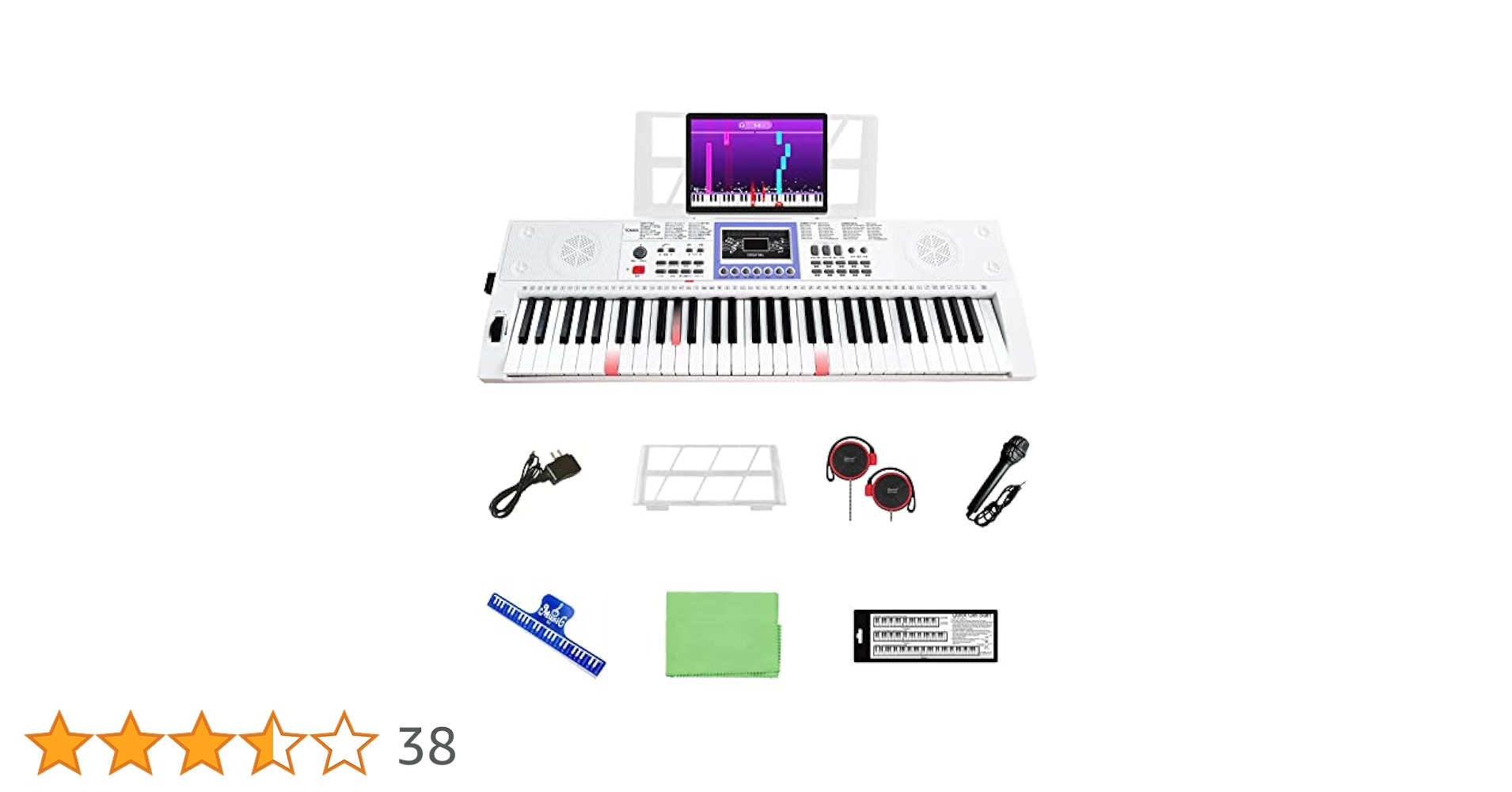 TOMOI 61鍵デジタルキーボード Amazon | トモイ TOMOI 電子キーボード 61鍵盤 日本語表記 電池